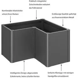 Biohort Belvedere Midi L100 102 x 102 x 61 cm dunkelgrau-metallic