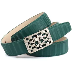 Ledergürtel ANTHONI CROWN, Damen, Gr. 110, grün, Leder, unifarben, elegant,feminin,klassisch,modisch, Gürtel, mit silberfarbener stilisierter Lilien-Schnalle
