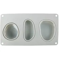 Rayher Silikon-Gießform große Steine 14,5 x 26 cm Tiefe 3,5 cm 3 Formen