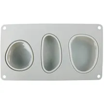Rayher Silikon-Gießform große Steine 14,5 x 26 cm Tiefe 3,5 cm 3 Formen