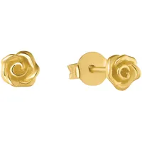 Amor Ohrstecker Rose gelbgoldfarben 2034101 0,6 cm