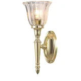 Elstead Lighting Wandlampe Leuchte Fackellampe Spiegelleuchte LED Glas Badezimmerlampe messing