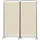 Angel Living Paravent 2 Teilig Klappbar Raumteiler Freistehend Sichtschutzwand Raumteiler Stellwand Trennwand Sichtschutz für Büros, Balkon,Schlafzimmer,Außengarten, 162cm x 180cm Beige