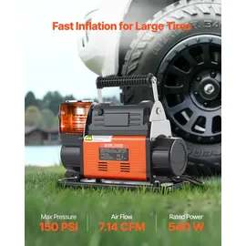 Vevor Tragbarer Luftkompressor 202 L/min 10,3 bar