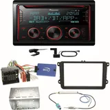 Pioneer FH-S820DAB DAB+ USB Bluetooth Einbauset für Seat Alhambra Altea XL Leon