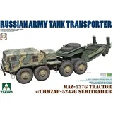 Takom TAK5004 - MAZ-537G Tractor w/CHMZAP-5247G SEMITRRAILER 1:72
