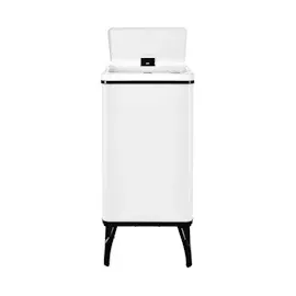 Wellhome WELL HOME MOBILIARIO - DECORACIÓN Intelligenter Mülleimer mit automatischem Öffnen oder Handkontakt, 50 l, 35,5 x 26 x 83,5 cm, weiß.