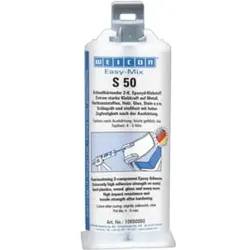 WEICON Easy-Mix S 50, Epoxid-Klebstoff für schnelle Reparatur- und Wartungsarbeiten, 50 ml