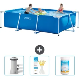 Intex Rahmenschwimmbecken rechteckig - 300x200x75 cm – Zubehör CB73 Blau No Size
