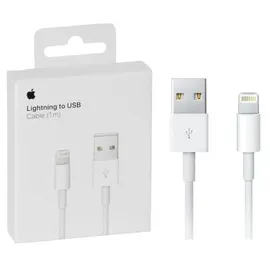 Apple Lightning auf USB Kabel Lightning Stecker auf USB Typ A Stecker 1.00 m weiß
