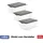 Rotho Aufbewahrungsbox Compact 57,5 x 40,0 x 25,0 cm 3-tlg. grau/transparent