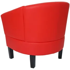 Mendler Lounge-Sessel HWC-O17 Kunstleder 0 x 0 x 0 cm rot