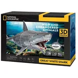 shantou cubicfun toys industrial co CUBICFUN - 3D Puzzle Weißer Hai 72 Teile