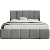 Meblito Polsterbett Grau, (Magic Velvet 2217) - Grau