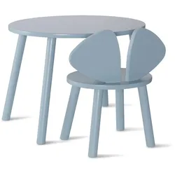 Nofred - Mouse Toddler Set (Stuhl und Tisch), Birke hellblau lackiert
