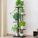 Pflanzenständer Indoor Regale - Eckiges Blumenregal 5 Ebenen - Metall Pflanzenregal Für Blumentöpfe - Mehrstöckiges Eckregal - Für Wohnzimmer ...