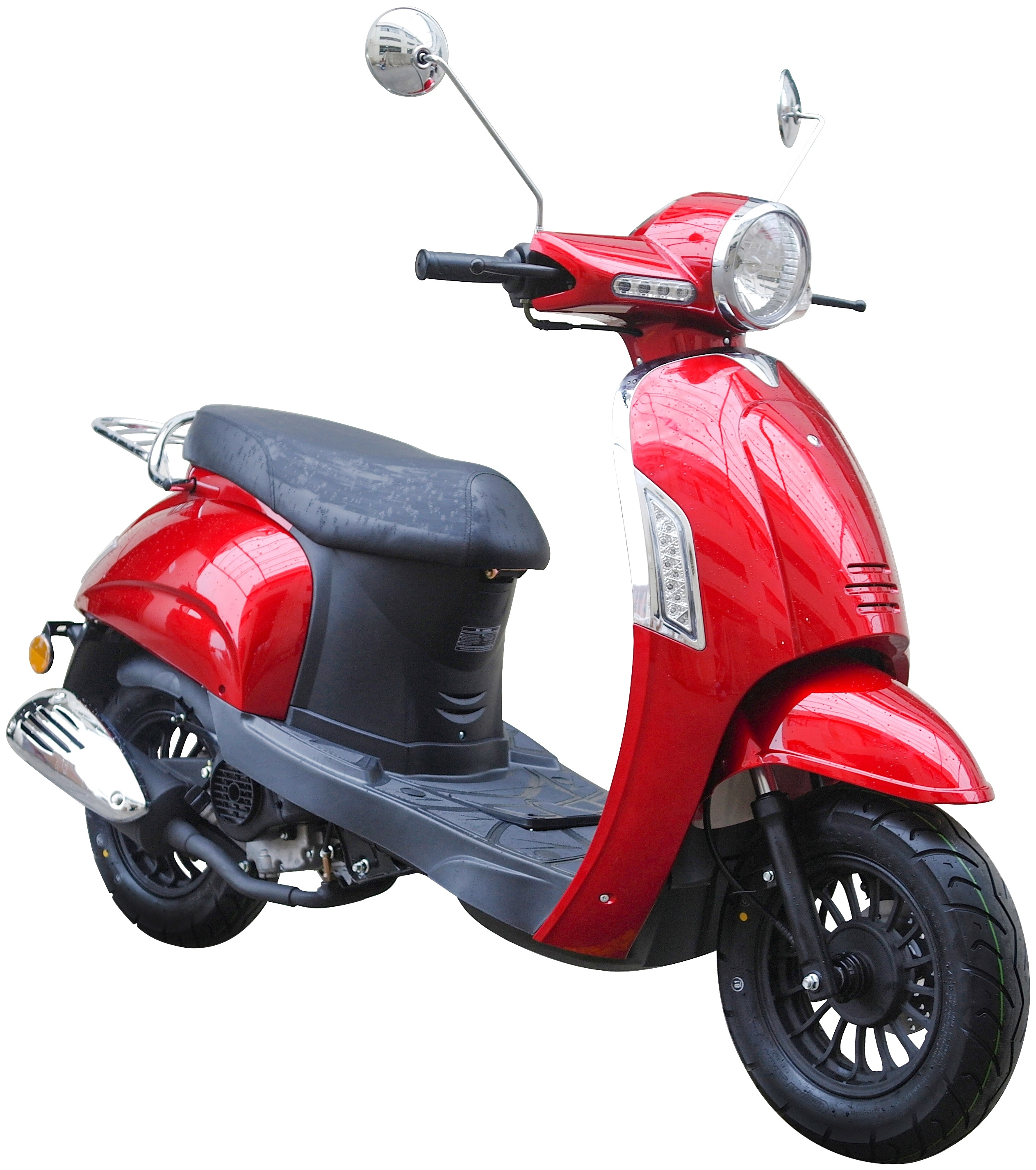 Mofaroller GT UNION "Massimo 25 (mit/ohne Topcase)" Motorroller & Mofas rot Mofas