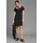 FLASHLIGHTS Sommerkleid Schwarz/Bordeaux 50