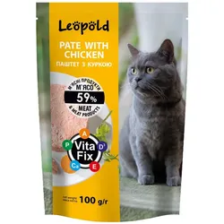 Leopold Fleischpastete mit Huhn für Katzen 100g