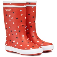 Aigle Jungen Unisex Kinder Lolly Pop F Pt2 Gummistiefel, Red Hearts, 26 EU - 26 EU