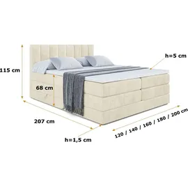 altdecor Otta King 140 x 200 cm H3/H4 Beige