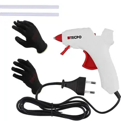 TECPO Heißklebepistole + Mechaniker-Handschuhe