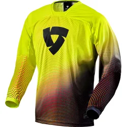 Revit Seeker, Trikot - Neon-Gelb/Dunkelrot - XL