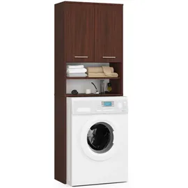 abamihome Waschmaschinenschrank 64 x 30 x 180 cm Wenge
