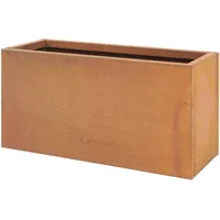 Casa.pro Pflanzkübel Vaargel 40x80x30 cm Stahl Edelrost