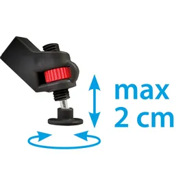 Brunner Campingschrank Azabache HSC Cross Square Grau/Schwarz