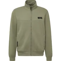 s.Oliver Sweatjacke aus Baumwollmix mit Stehkragen - olive - XXL