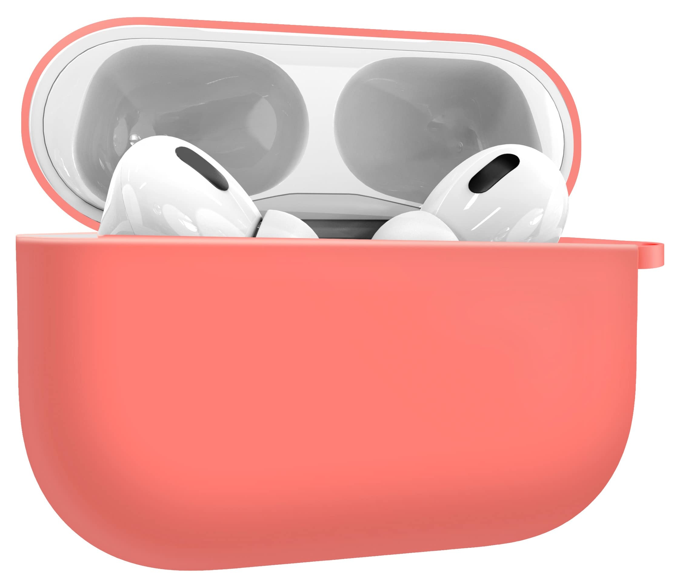 MyGadget Silikon Schutzhülle kompatibel mit Apple AirPods Pro - Hülle Qi kompatibel - Etui Soft Silikonhülle Case Tasche - Rosa