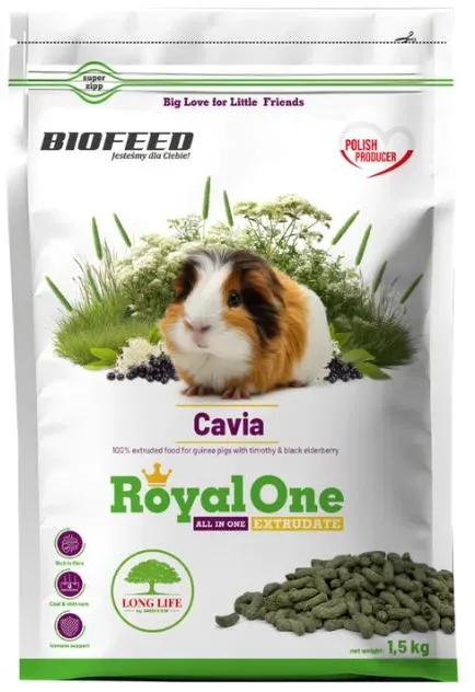 Bioofeed ROYAL ONE CAVIA 1,5 kg für Hausmeerschweinchen