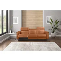 Home Affaire 3-Sitzer »LUND B: 222 cm - OTTO. Verlässliche Qualität. Mit Relaxfunktion« in 2 Sitzen (links u. rechts), USB-C, Echtleder, Kunstleder, Webstoff, braun