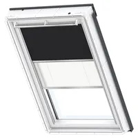 VELUX Verdunkelungsrollo Duo DFD P06 3009S Schwarz/Weiß, Schiene alu