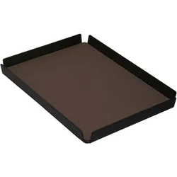 Stil Casa Stil Haus, Set 6 Tabletts pro Hotelzimmer, Innenraum aus Polyurethan gepaart, 23x17 cm, braun.