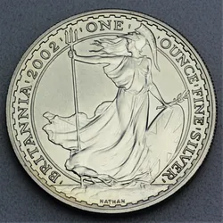 Silbermünze 1oz Britannia 2002 (Großbritannien)