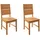 woodroom Esszimmerstuhl Kota Holz Eiche lackiert 2er Set