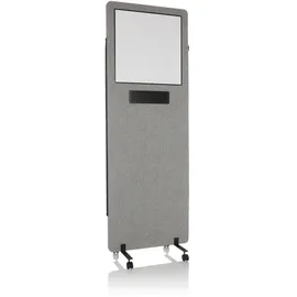 HJH Office Mittelstück mit Whiteboard 1700 x 600 mm Hellgrau