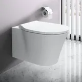 Ideal Standard Connect Air Wand-WC mit WC-Sitz Weiß spülrandlos