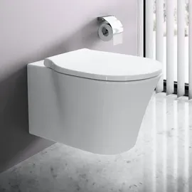 Ideal Standard Connect Air Wand-WC mit WC-Sitz Weiß spülrandlos