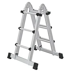 Teleskopleiter 4x3 Sprossen, L eingefahren 1950mm, L ausgefahren 3100mm