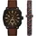 Fossil MACHINE Quarz Leder 42 mm FS6102SET
