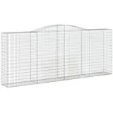 vidaXL Gabione mit Hochbogen 400 x 50 x 180 cm