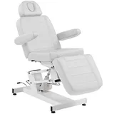 Activeshop 705 Kosmetikliege Massageliege Massagetisch Massagestuhl Weiss bis 200kg belastbar mit 1 Motoren Premium-PU-Leder 182 x 72 x (72-89,5) cm (L x W x H)