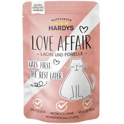 Hardys Love Affair Lachs und Forelle Nassfutter Katze (Beutel) 24 x 100 g