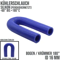 DeinSchlauch24 16 x 24 mm Kühlerschlauch LLK Silikon Bogen