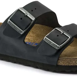 Birkenstock Arizona Weichbettung Naturleder geölt schwarz 46