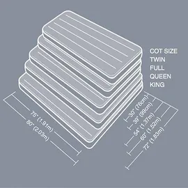 Intex Luftbett Classic Downy Blue - 183x203x25 cm
