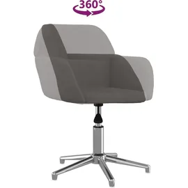 vidaXL Bürostuhl Drehbar Stoff Dunkelgrau
